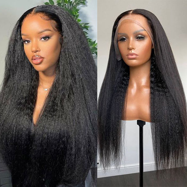 Transparent hd 13x4 Lace Front kinky Straight Hair HD Lace Wig