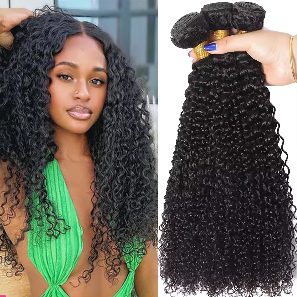 15A Brazilian Kinky Curly 3 Bundles Deal